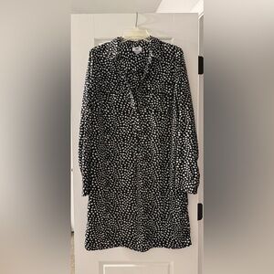 Old Navy Black and White Heart Print Dress